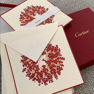 Cartier Holiday Stationary Box of 9 Cards